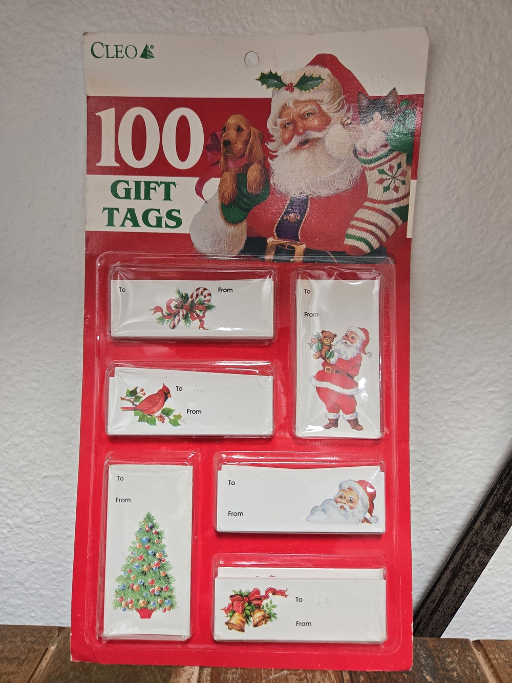 Vintage New Cleo Christmas Gift Tags 100pc New In Pkg